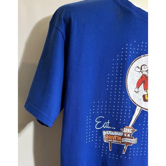 Sonic Burgers Restaurant Americas Best Drive Inn Blue Large Graphic Print LN - Picture 4 of 9